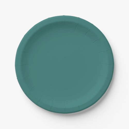 Myrtle Green Solid Color Paper Plates