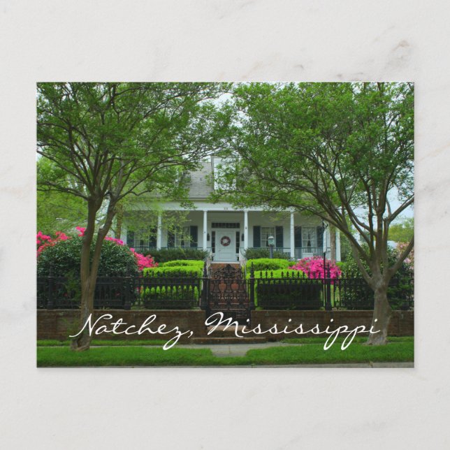 Myrtle Terrace in Historic Natchez, Mississippi Postcard (Front)
