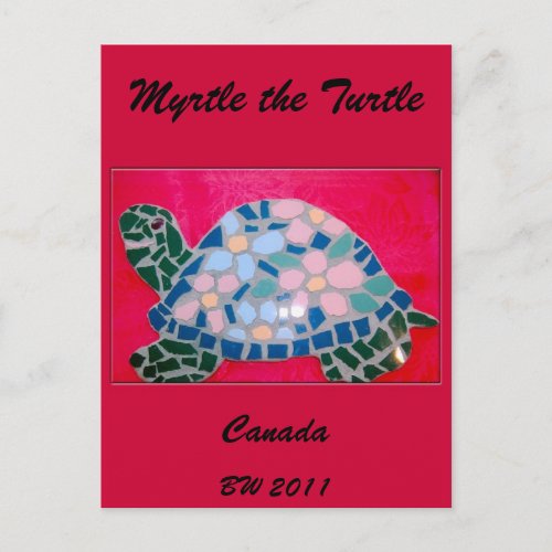 Myrtle the Turtle Canada Postcard