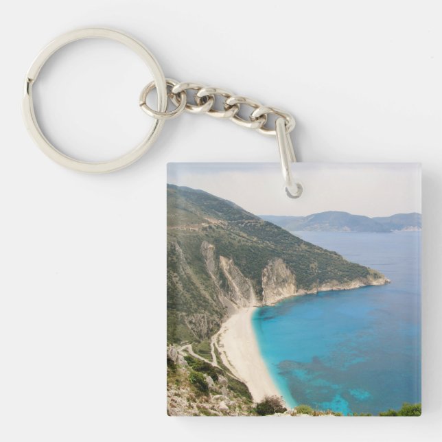 Myrtos Beach (Kefalonia) Keychain (Front)