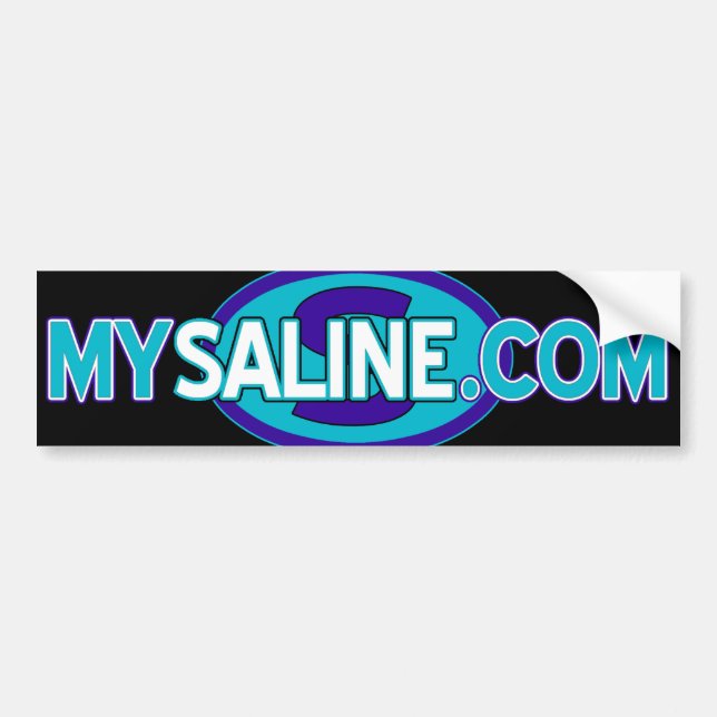 mysaline blues2 bumper sticker (Front)