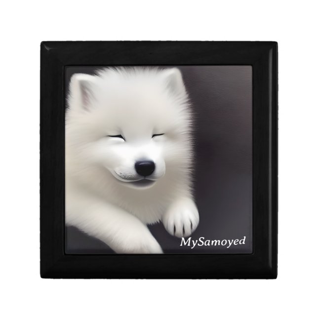 MySamoyed Personalized Gift Idea Cute Samoyed Box (Front)