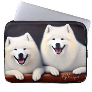 MySamoyed Personalized Gift Idea Cute Samoyed Laptop Sleeve