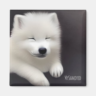 MySamoyed Personalized Gift Idea Cute Samoyed Magnet