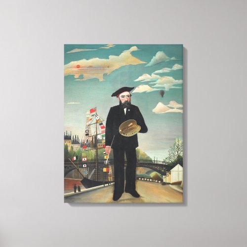 Myself Portrait Landscape 1890 Henri Rousseau Canvas Print