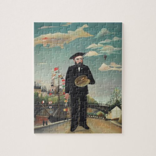 Myself Portrait Landscape 1890 Henri Rousseau Jigsaw Puzzle