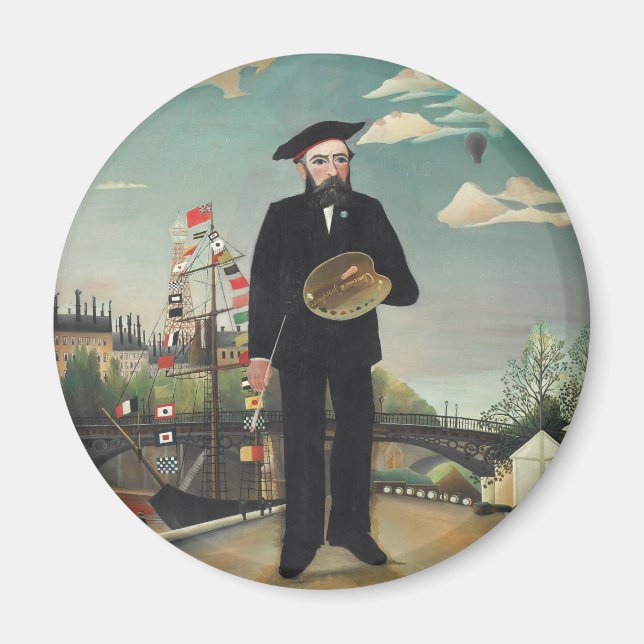 Myself Portrait Landscape 1890, Henri Rousseau Magnet (Front)