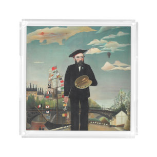 Myself: Portrait – Landscape, Henri Rousseau 1890 Acrylic Tray