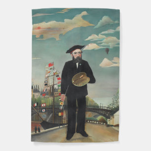 Myself: Portrait – Landscape, Henri Rousseau 1890 Garden Flag