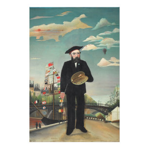 Myself: Portrait – Landscape, Henri Rousseau 1890 Photo Print