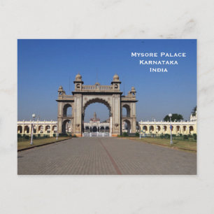 Mysore Palace India Vintage Tourism Travel Add Postcard