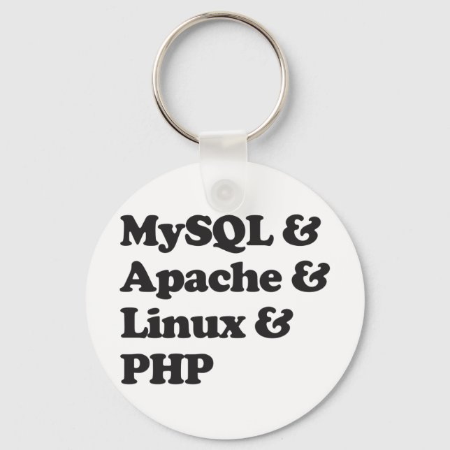 Mysql Apache Linux PHP Keychain (Front)