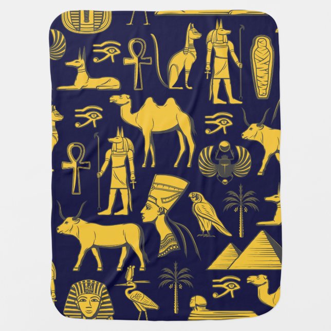 Mysteries of Egypt Baby Blanket (Front)