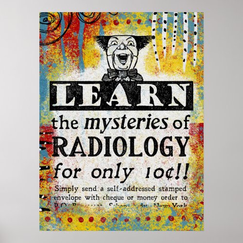Funny Radiologist Poster – Mysteries Of Radiology
