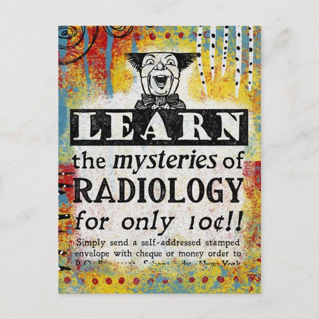 Mysteries Of Radiology Postcard Funny Radiologist (Front)