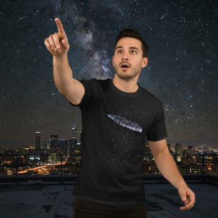 Mysterious 3i Atlas Space Ship Cosmic Dark T-Shirt