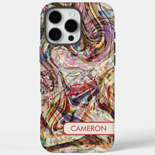 Mysterious Abstract Swirls Case-Mate iPhone Case (Back)