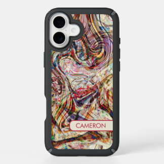 Mysterious Abstract Swirls iPhone 16 Plus Case