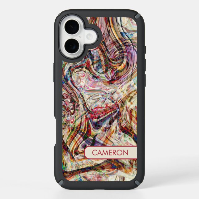 Mysterious Abstract Swirls Speck iPhone Case (Front)