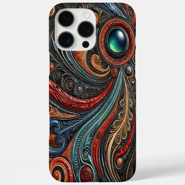 Mysterious Alien Craft Drifts Through Cosmic Art Case-Mate iPhone Case (Back)