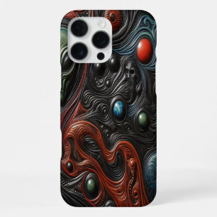 Mysterious Alien Presence in Cosmic Art iPhone 16 Pro Max Case