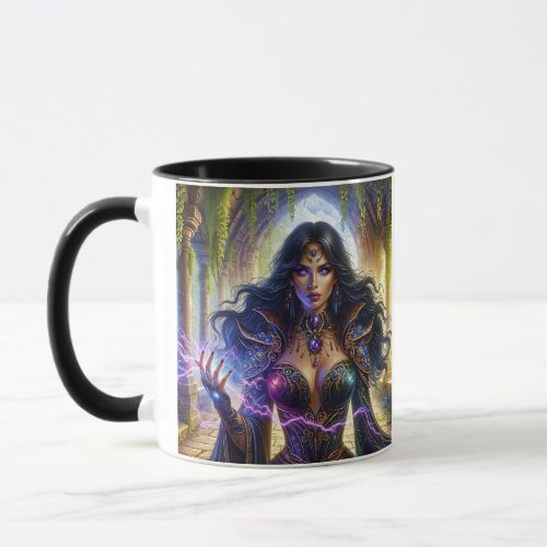 Mysterious and Seductive Storm Sorceress Mug