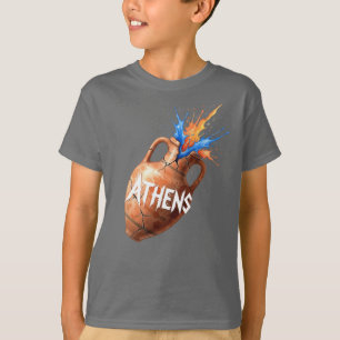 Mysterious Athens, Ancient Amphora, by Natasha Us T-Shirt
