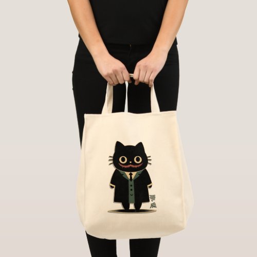  Mysterious Black Cat in Pop Culture Suit Tote Bag