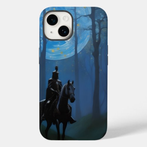Mysterious Black Knight in the Moonlit Forest Case_Mate iPhone 14 Case