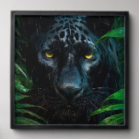 Mysterious Black Panther Jungle Wildlife Design
