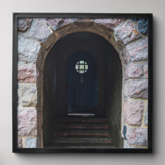 Mysterious Blue Door Peel And Stick Photo Tile (Front Set)