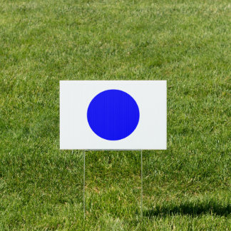 Mysterious Blue Dot Yard Sign 2024