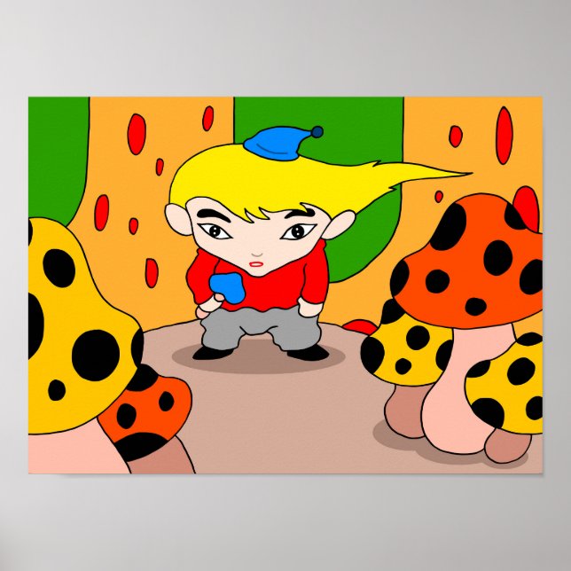 Mysterious boy from the mushroom forest. poster (Front)