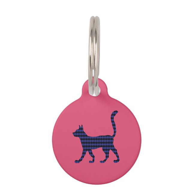 Mysterious Cat Pet ID Tag (Front)