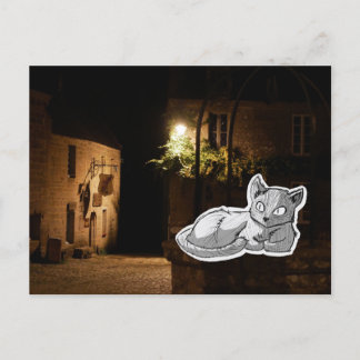 Mysterious Cat Postcard