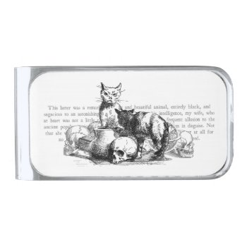 Mysterious Cats Silver Finish Money Clip by WaywardMuse at Zazzle