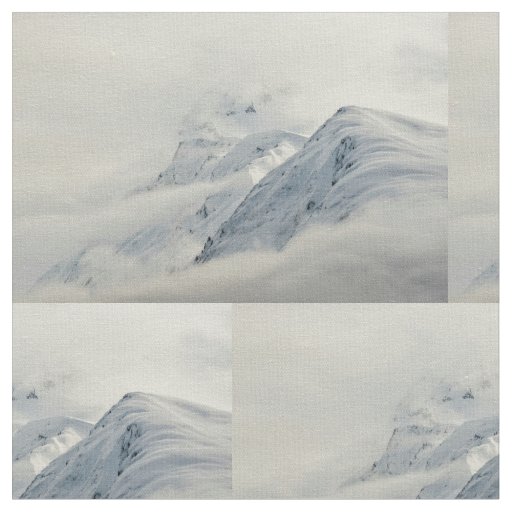 Mysterious Chugach Peaks Fabric