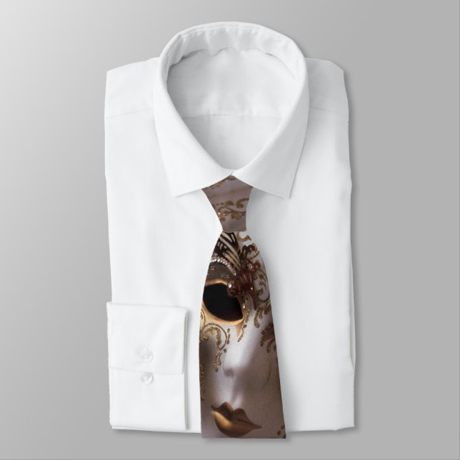Mysterious Costume From the Carnival of Venice Neck Tie (Tied)