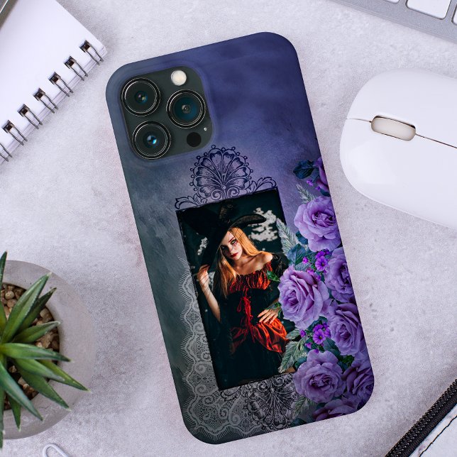 Mysterious Custom Purple Gothic: Lace, Roses  Case-Mate iPhone Case (Creator Uploaded)