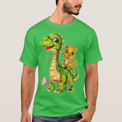 Mysterious DinoCat Species T_Shirt