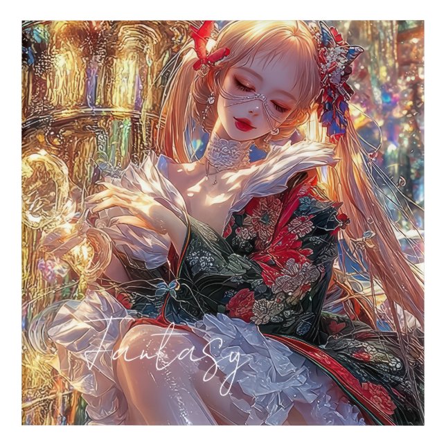 Mysterious Fantasy Girl - Gothic Art Aesthetic (Front)