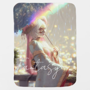 Mysterious Fantasy Girl - Ocean Art Aesthetic Baby Blanket