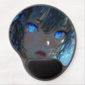 Mysterious Fantasy Girl - Ocean Art Aesthetic Gel Mouse Pad