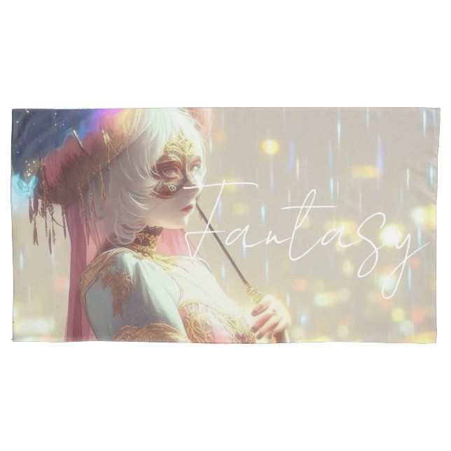 Mysterious Fantasy Girl - Ocean Art Aesthetic Pillow Case (Front)