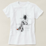 Mysterious Fashion - Abstract Woman in Heels T-Shirt