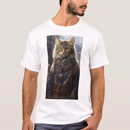 Mysterious Feline T_Shirt