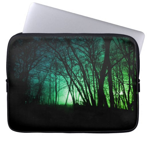 Mysterious forest laptop case