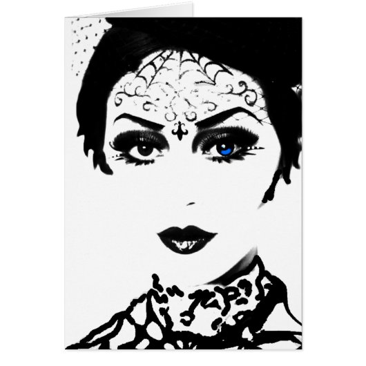 Mysterious Gothic Lady Cards (Front)
