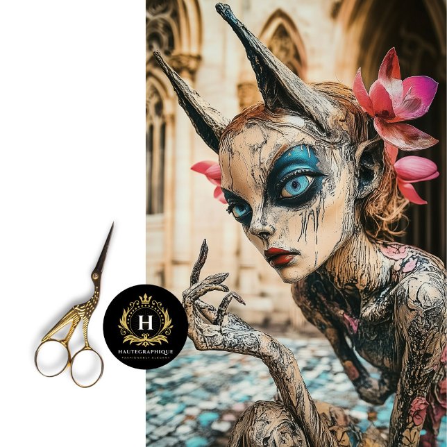 Mysterious Gothic Paris Gargoyle Decoupage  Tissue Paper (Creator Uploaded)