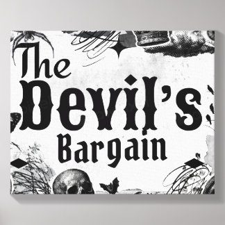 Mysterious Gothic Symbolism Canvas Print Photo Tile